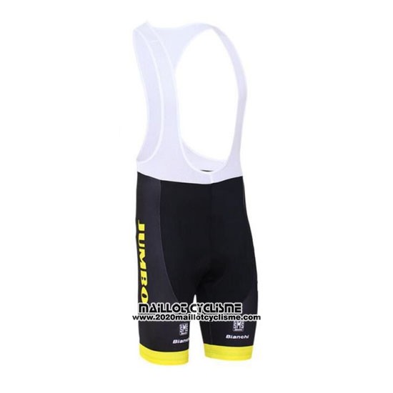 2016 Maillot Ciclismo Lotto NL Jumbo Blanc et Jaune Manches Courtes et Cuissard